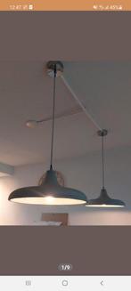 Twee hanglampen beton grijs, Huis en Inrichting, Minder dan 50 cm, Zo goed als nieuw, Ophalen