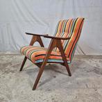 Louis van Teeffelen, Webe vintage jaren 60 lounge stoel teak, Huis en Inrichting, Ophalen, Gebruikt, Scandinavisch, Deens, Pastoe, Mid Century easy chair