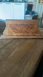 Oud postzegelbakje uit de Art Deco Periode wortelnoot fineer, Ophalen of Verzenden