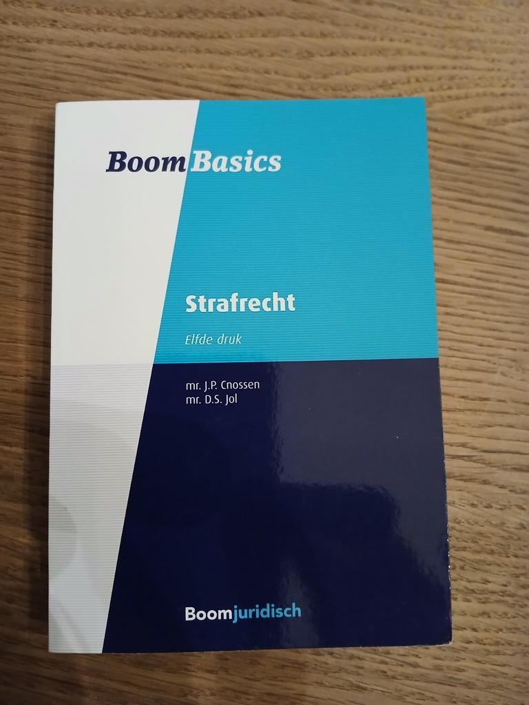 Boom Basics Strafrecht - 11e druk, Mr. J.P. Cnossen, mr. D.S. Jol, Nieuw, Alpha, HBO