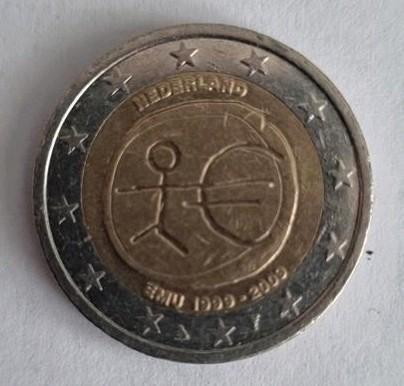 2 Euro Nederland EMU 1999-2009, Postzegels en Munten, Munten | Nederland, Losse munt, Euro's, Koningin Beatrix, Verzenden