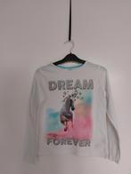 Longsleeve met unicorn maat 128 z.g.a.n., Ophalen of Verzenden, Zo goed als nieuw, Meisje, Shirt of Longsleeve