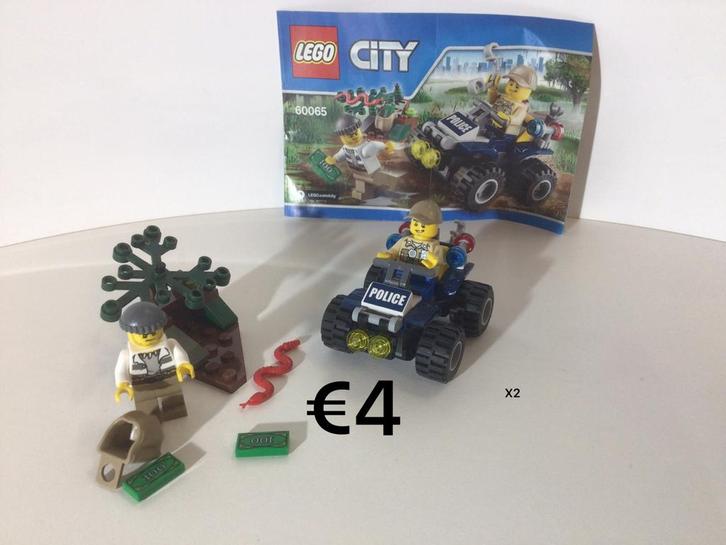 Lego City 60065 - Politie ATV, Kinderen en Baby's, Speelgoed | Duplo en Lego, Zo goed als nieuw, Lego, Complete set, Ophalen