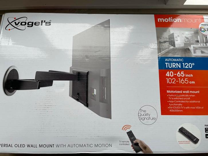 Vogels Next 7356 Elektrische wandbeugel, Audio, Tv en Foto, Televisiebeugels, Zo goed als nieuw, Ophalen