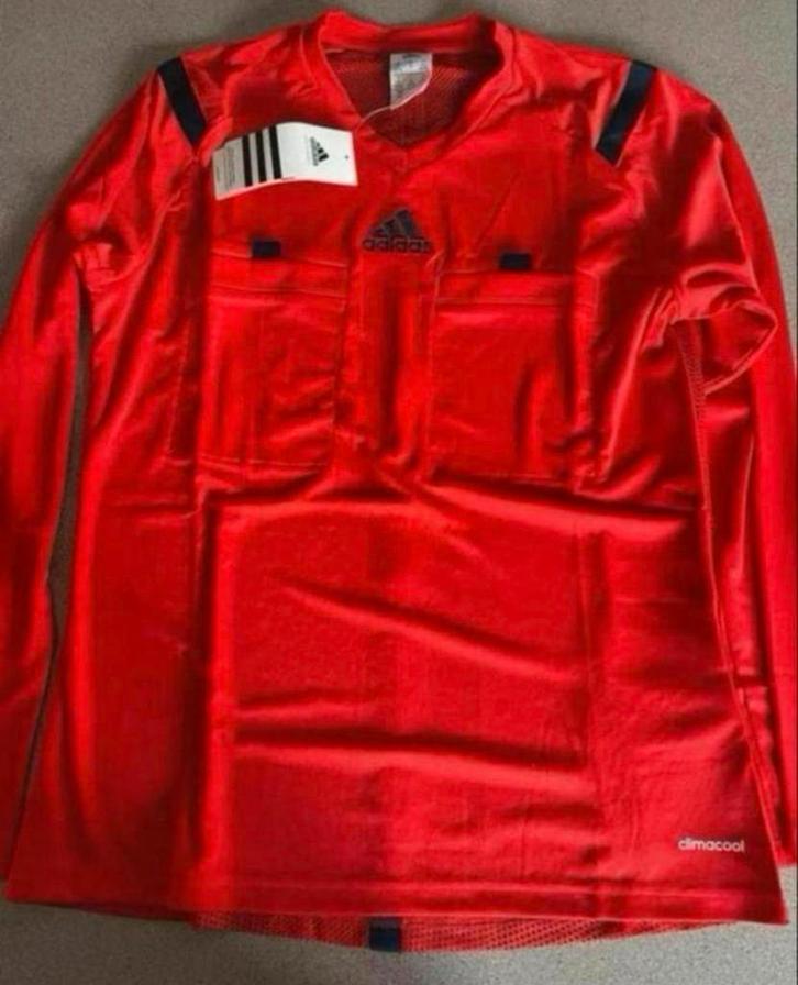 Adidas scheidsrechter longsleeve maat S, Kleding | Heren, Sportkleding, Nieuw, Voetbal, Maat 46 (S) of kleiner, Rood, Ophalen of Verzenden