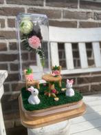 Springspin Terrarium konijn tuintje bloemen, Spin of Schorpioen