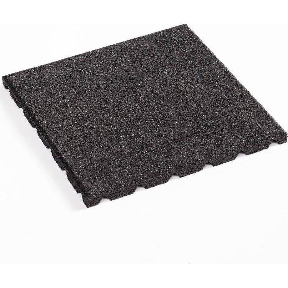 rubber tuintegels Zwart 50x50x2,5cm, Rubber, Nieuw, Aslon, Terrastegels
