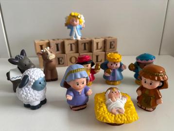 10 stuks: kerststal figuren - Little People - Fisher Price  beschikbaar voor biedingen