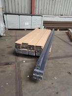 Outlet composiet eiken schutting 7,5 meter, Overige materialen, 1 tot 2 meter, Compoziet B.V., 6 meter of meer