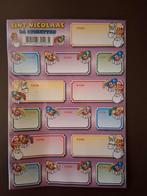Sinterklaas etiket stickers en schrijfvellen, Ophalen of Verzenden, Nieuw