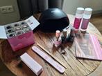 Pink Gellac Nagelset Compleet, Zwart, Ophalen of Verzenden, Zo goed als nieuw, Handen en Nagels