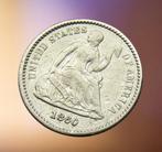 *1860  -  USA  - Half Dime Seated Liberty - ZILVER* SCHAARS*, Postzegels en Munten, Munten | Amerika, Verzenden, Noord-Amerika