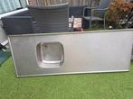 Spoelbak met werkblad, Ophalen, Gebruikt, 150 tot 200 cm, Grijs