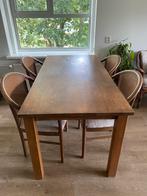 Eetkamertafel met 4 stoelen, Huis en Inrichting, Tafels | Eettafels, Ophalen, Gebruikt, 50 tot 100 cm, 150 tot 200 cm