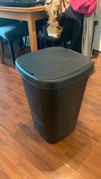 Prullenbak zwart, Huis en Inrichting, Woonaccessoires | Prullenbakken, Ophalen, Kunststof, 50 tot 75 cm, 40 liter of meer