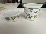 Mepal Rosti Melamine bakjes bloem natuur motief met deksel, Huis en Inrichting, Keuken | Servies, Ophalen, Overige materialen