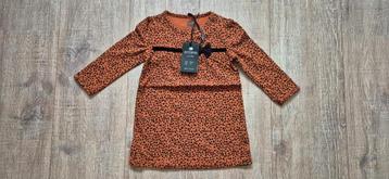 Z8 Nella-Copper blush/AOP jurkje - maat 74 beschikbaar voor biedingen