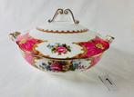 Royal Albert Lady Carlyle soepterrine ovale dekschaal, Ophalen of Verzenden, Zo goed als nieuw, Porselein, Kop en/of schotel