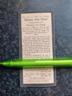 Bidprentje Wouw Eindhoven Maria van Geel 1879 1937, Verzamelen, Bidprentjes en Rouwkaarten, Ophalen, Bidprentje