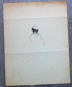 A575 Cecile Walton (toegeschr) inkttekening man met bolhoed, Antiek en Kunst, Ophalen of Verzenden