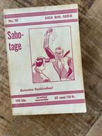 Dick Bos - No 10 - Sabotage - Nooitgedacht, Ophalen of Verzenden, Eén stripboek