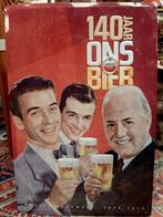Blikken reclamebord Amstel bier 140 jaar, Ophalen, Zo goed als nieuw, Reclamebord, Plaat of Schild, Amstel