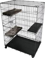 Duvo+ Topline Kattenbench - 2 deuren - Zwart - M - 91x61x131, Ophalen of Verzenden