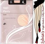 V&D Luxe 6 denier ultradunne allsheer panty in maat 36-40, Kleding | Dames, Leggings, Maillots en Panty's, Maat 36/38 (S), V&D