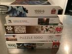 5 verschillende puzzels, Ophalen of Verzenden, 500 t/m 1500 stukjes, Zo goed als nieuw