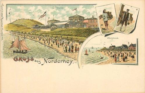 (379-165-017) Norderney Litho, Verzamelen, Ansichtkaarten | Buitenland, Duitsland, Verzenden