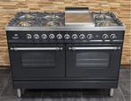 Luxe Fornuis Boretti 120cm antraciet rvs 2 300 ovens, Ophalen of Verzenden, Zo goed als nieuw