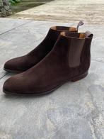 Crockett & Jones suède Chelsea boots Cowdray 12 E/ 46, Bruin, Boots, Ophalen of Verzenden, Zo goed als nieuw