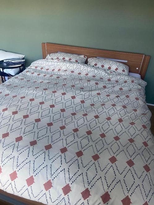 Dekbedovertrek 200x180cm, Huis en Inrichting, Slaapkamer | Beddengoed, Zo goed als nieuw, Dekbedovertrek, Tweepersoons, Beige