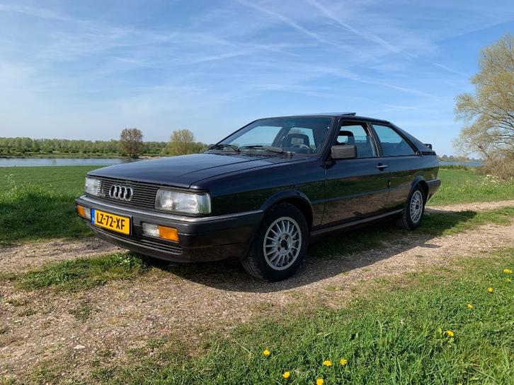Audi Coupe 2.2 Quattro 4WD 1985 Origineel Nederlands, Auto's, Audi, Particulier, Coupe, Metallic lak, Mistlampen, Open dak, Radio