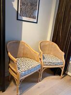 Vintage faux bamboe stoelen Giorgetti, Huis en Inrichting, Stoelen, Ophalen, Twee, Bruin, Vintage
