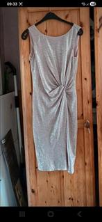 Mooie zilver lichtroze glitterjurk van Debut, maat M, Maat 38/40 (M), Debut, Nieuw, Ophalen of Verzenden