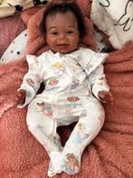 Getinte reborn baby, Verzamelen, Poppen, Ophalen of Verzenden, Zo goed als nieuw, Babypop