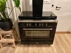 Boretti 90cm inductie fornuis incl. Afzuigkap! Met garantie, Witgoed en Apparatuur, Ophalen of Verzenden, Zo goed als nieuw, Inductie