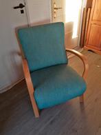 Petrol groene stoel, Huis en Inrichting, Fauteuils, Ophalen, Minder dan 75 cm, 50 tot 75 cm