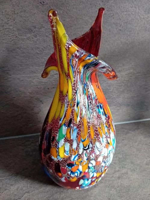 Murano Vaas Tutti Frutti Millefiori, Antiek en Kunst, Antiek | Vazen, Ophalen of Verzenden
