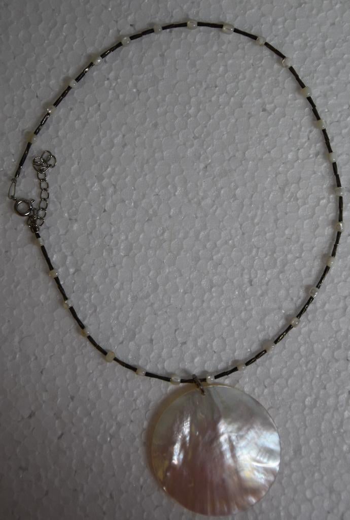 ketting kralen met schelp parelmoer dames tiener sieraad, Sieraden, Tassen en Uiterlijk, Kettingen, Ophalen of Verzenden, Nieuw