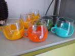 Vintage 6 theeglazen, made in Holland, Verzamelen, Retro, Ophalen of Verzenden, Huis en Inrichting
