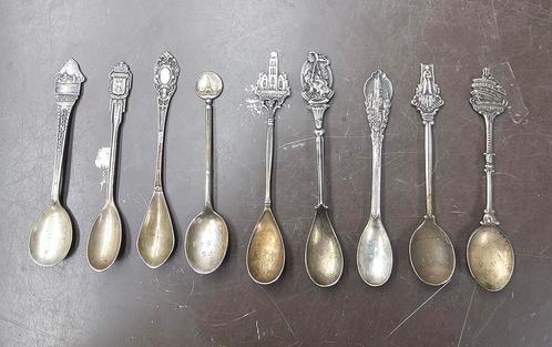 9 prachtige Zilveren theelepeltjes, Antiek en Kunst, Antiek | Bestek, Ophalen of Verzenden