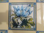 16 stuks Engelse wandtegels met prachtige bloem 15x15cm