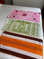 4 vintage handdoeken set handdoek, Ophalen of Verzenden