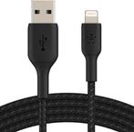 Belkin Charge braided USB-A iPhone Lightning 3m (kabel), Nieuw, Ophalen of Verzenden, Apple iPhone, Belkin