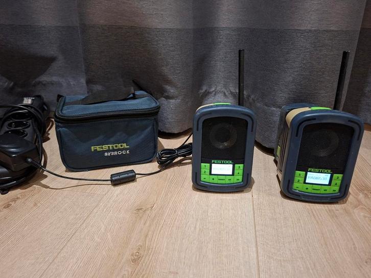2x Festool Sysrock radio, Doe-het-zelf en Verbouw, Overige Doe-het-zelf en Verbouw, Ophalen of Verzenden