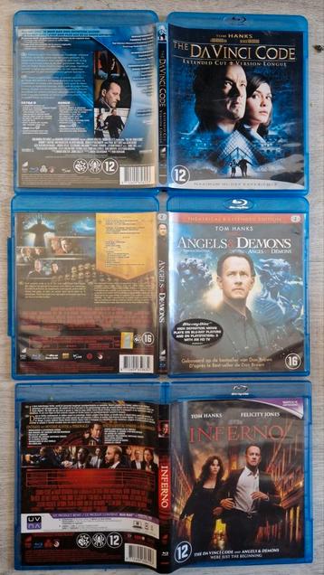 Blue ray's Dan Browns. Robert Langdon-Davinci code trilogi beschikbaar voor biedingen