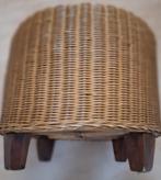 Rotan poef izgst., Ophalen, Minder dan 50 cm, Rond, Minder dan 50 cm