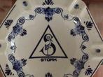 Delftsblauwe 'Handmade'  'STORK' asbak+ Ooievaar logo *, Ophalen